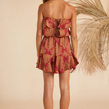 Earth Spinning Playsuit Wine