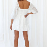 Open Doors Dress White
