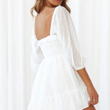 Open Doors Dress White