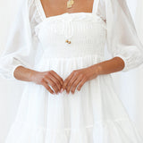 Open Doors Dress White