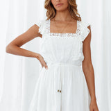 Palma At Night Playsuit White