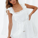 Palma At Night Playsuit White
