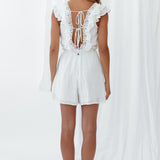 Palma At Night Playsuit White