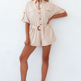 Arles Playsuit Tan
