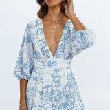 Longer Than Before Playsuit Blue
