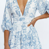 Longer Than Before Playsuit Blue