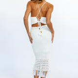 Sunset Is Yours Crop Top White