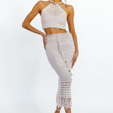 Sunset Is Yours Midi Skirt Dusty Rose