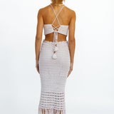 Sunset Is Yours Midi Skirt Dusty Rose