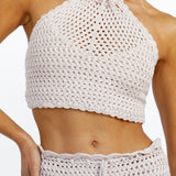 Sunset Is Yours Crop Top Dusty Rose