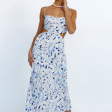 Haven Bound Maxi Dress Blue