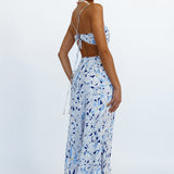 Haven Bound Maxi Dress Blue
