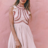 Nicoletta Dress Taupe