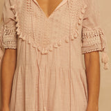 Wave After Wave Dress Beige