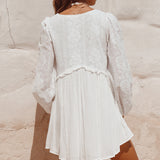 Fancy Evening Dress White