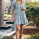 Wave After Wave Dress Sage