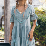 Wave After Wave Dress Sage