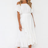 Summer In Turin Maxi Dress White