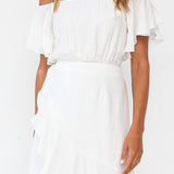 Summer In Turin Maxi Dress White