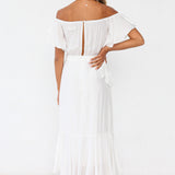 Summer In Turin Maxi Dress White