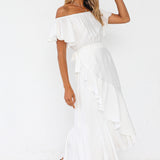 Summer In Turin Maxi Dress White