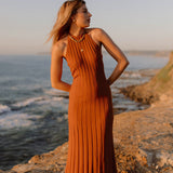 Taking Chances Maxi Dress Brown