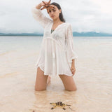 Fancy Evening Dress White
