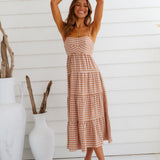 Picnic Till Sundown Maxi Dress Brown