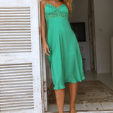 In This Lifetime Midi Dress Green