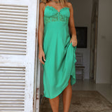 In This Lifetime Midi Dress Green