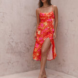 Before Dawn Midi Dress Orange