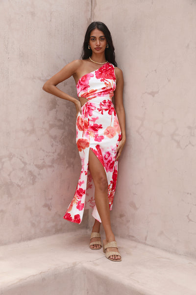 Flowers In Your Hair Maxi Dress Pink