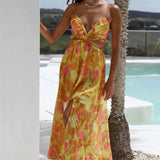 Sweet Music Maxi Dress Yellow