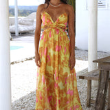 Sweet Music Maxi Dress Yellow