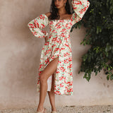 Love Affair Midi Dress Floral