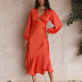 City Lights Maxi Dress Orange