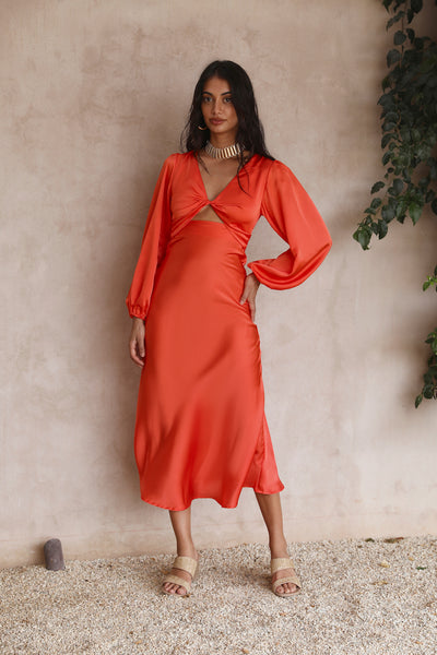 City Lights Maxi Dress Orange