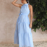 Kiss Me Maxi Dress Blue