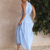 Kiss Me Maxi Dress Blue