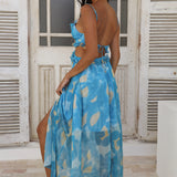 Sweet Music Maxi Dress Blue