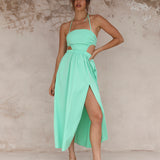 HELLO MOLLY Girls On Vacay Maxi Dress Green