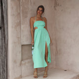 HELLO MOLLY Girls On Vacay Maxi Dress Green