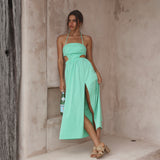 HELLO MOLLY Girls On Vacay Maxi Dress Green