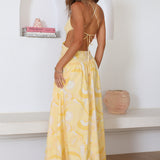 Haze Glow Maxi Dress Yellow