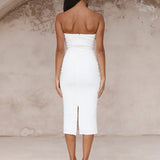 HELLO MOLLY Island Party Midi Dress White