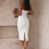 HELLO MOLLY Island Party Midi Dress White