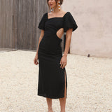 Luna Eclipse Maxi Dress Black