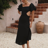 Luna Eclipse Maxi Dress Black