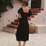 Luna Eclipse Maxi Dress Black