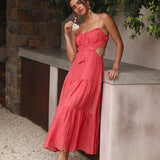 Heartbreaker Maxi Dress Red